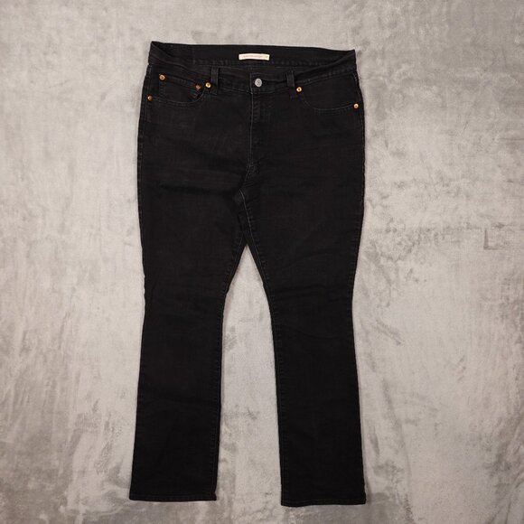 Levi’s Jeans 415 Relaxed Bootcut Jean Women’s Size 31 Black Denim Red Tab - Picture 1 of 14